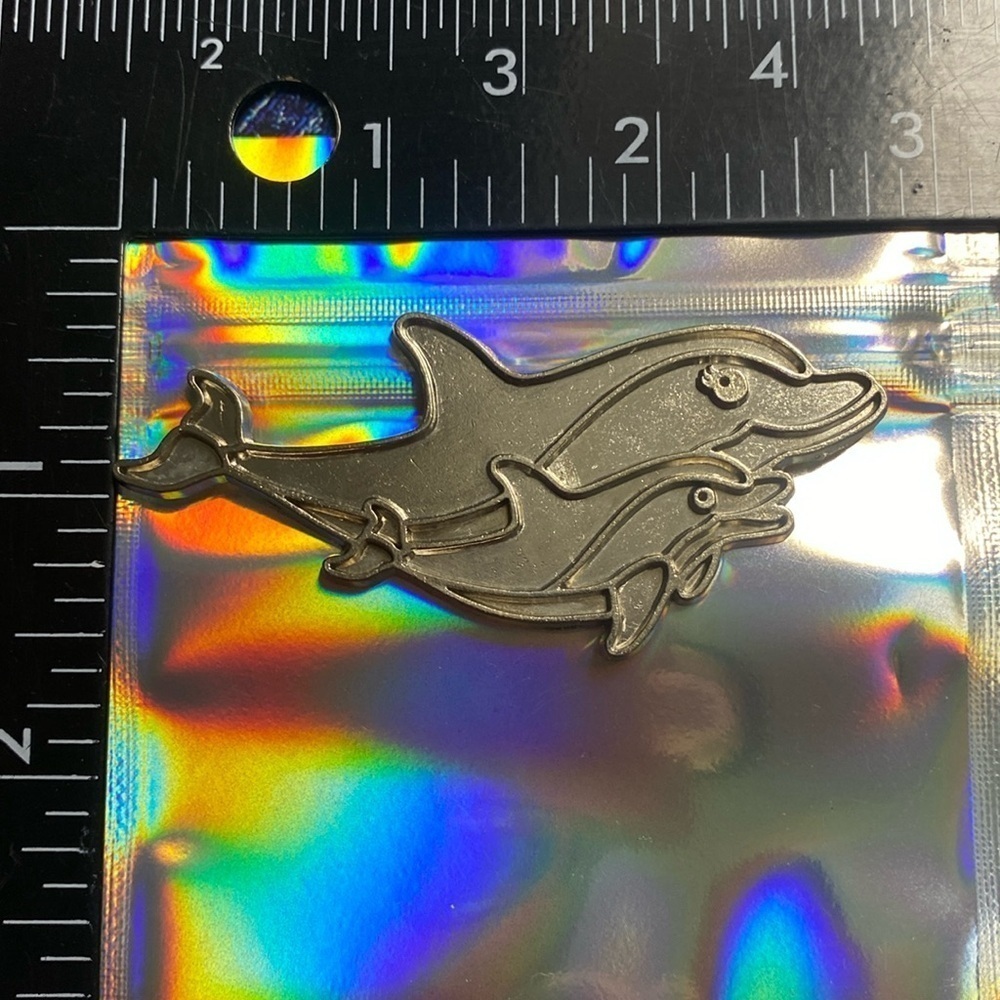 Lisa Frank dolphin pin medal the fantastic world of Lisa Frank bling out pendant - Picture 2 of 8